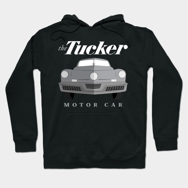 1948 Tucker Car Preston Tucker Grey Silver Hoodie by carcinojen